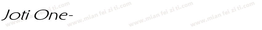 Joti One字体转换